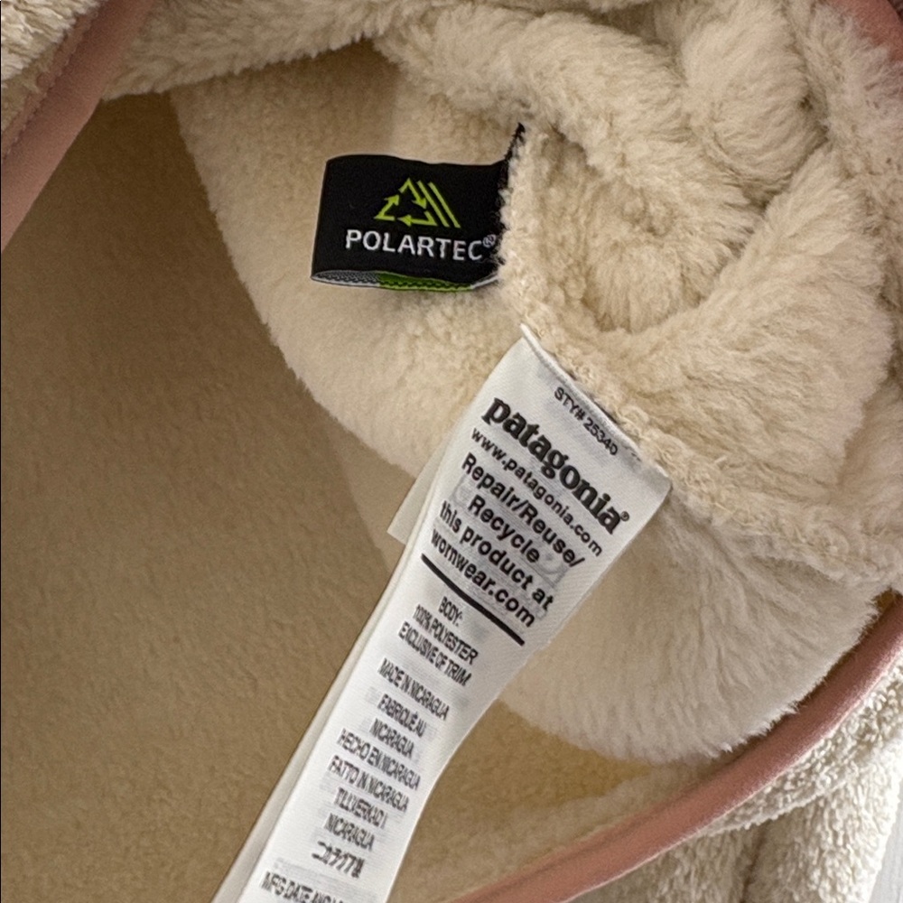 Patagonia Women’s 1/2 Zip Cream Pullover *NWT - Picture 5 of 5